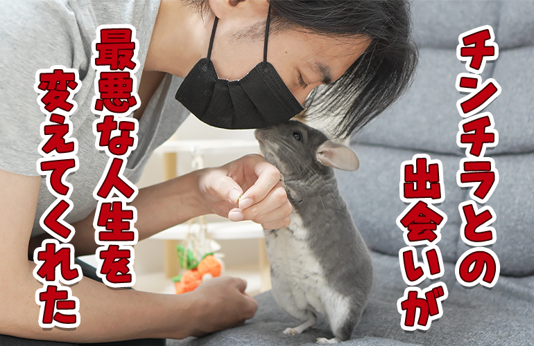 人生に絶望していた飼い主がチンチラと出会って生まれ変わった