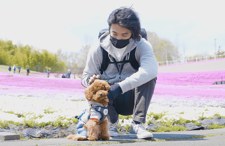 【Vlog】愛犬と一緒にはじめての芝桜【市貝町芝ざくら公園】